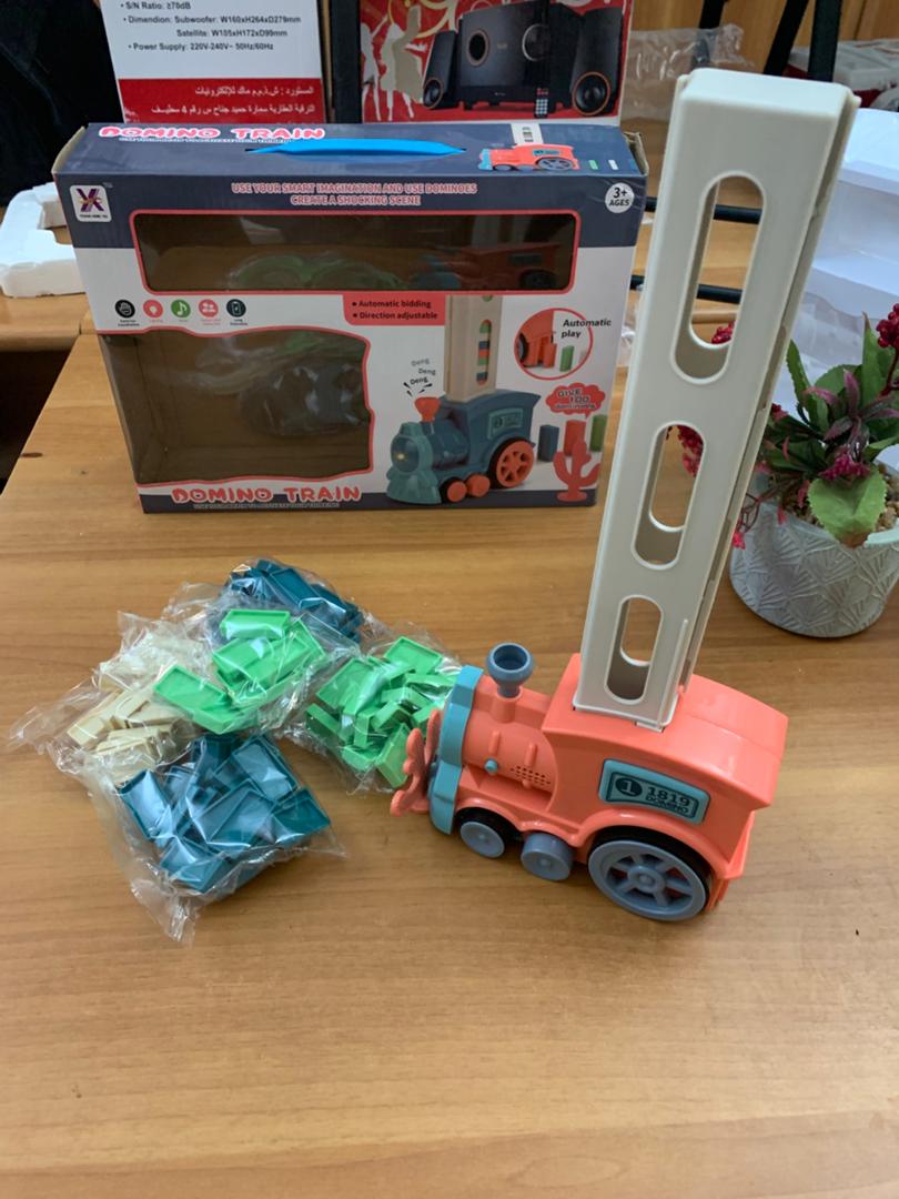 Train Automatique Dominos 80 Pièces Cadeau pour Garçons et Filles – لعبة قطار الدومينو