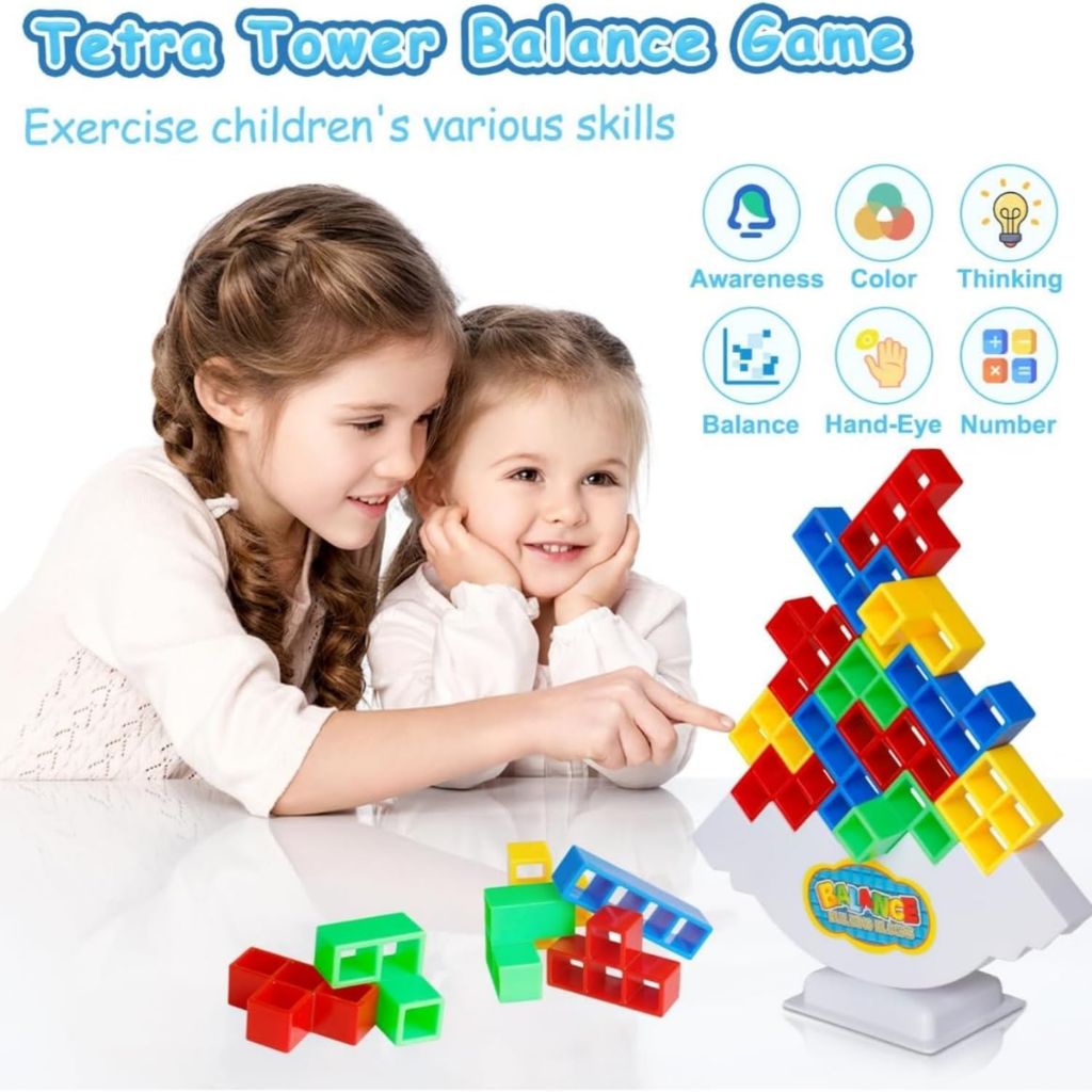 Jeu d'Équilibre Tetra Tower Balance Building Blocks – لعبة توازن