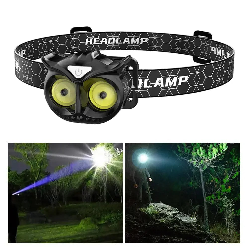 Lampe frontale LED rechargeable 1500 lumens, 5 modes, étanche IPX4 – مصباح الرأس
