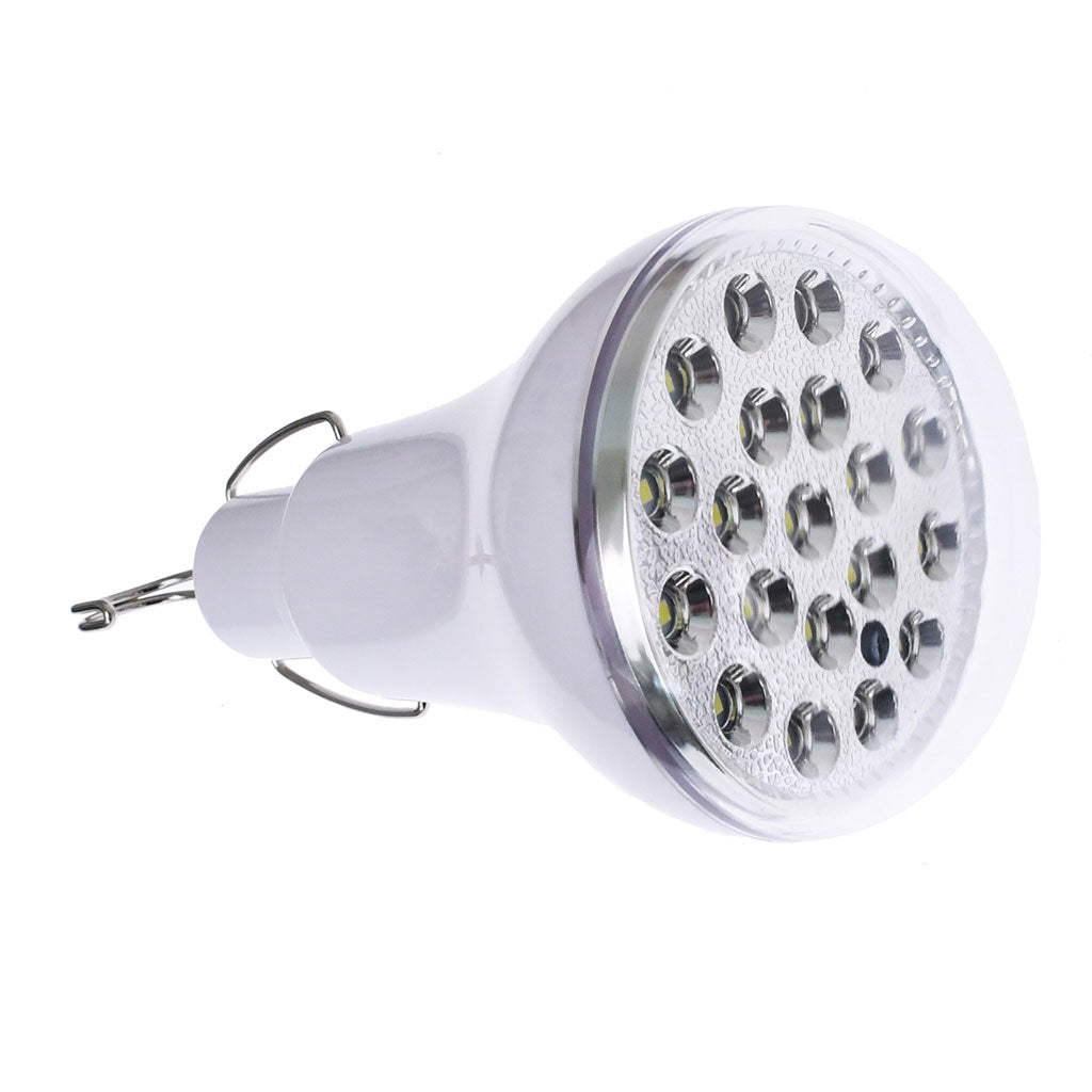 Lampe de Camping LED avec Panneau Solaire 10 W – مصباح تخييم يعمل بالطاقة الشمسية