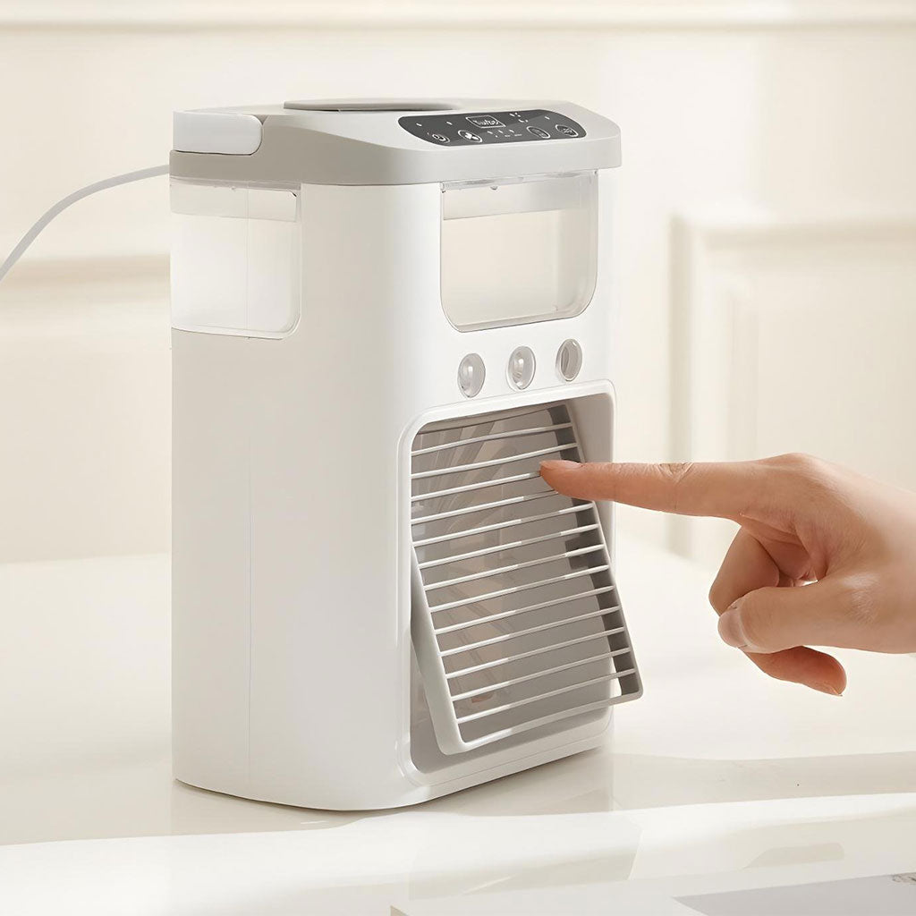 Climatiseur Portable et Refroidisseur d’air brumisateur – مبرد محمول ومعطر جو 2في1