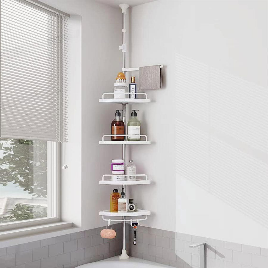 Étagère de douche d’angle à 4 niveaux réglable 320cm – رف حمام قابل للتعديل
