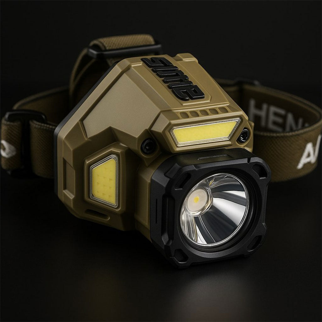 Lampe frontale rechargeable avec capteur de mouvement – مصباح مع مستشعر حركة
