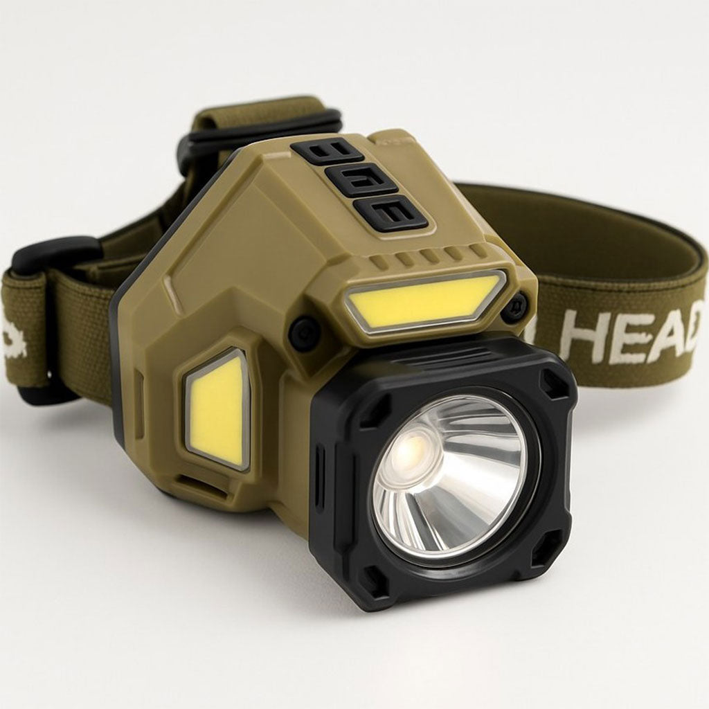 Lampe frontale rechargeable avec capteur de mouvement – مصباح مع مستشعر حركة