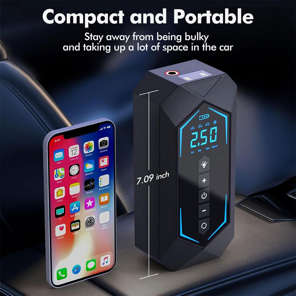 Gonfleur de pneu électrique portable 150 PSI USB 80W – جهاز نفخ العجلات