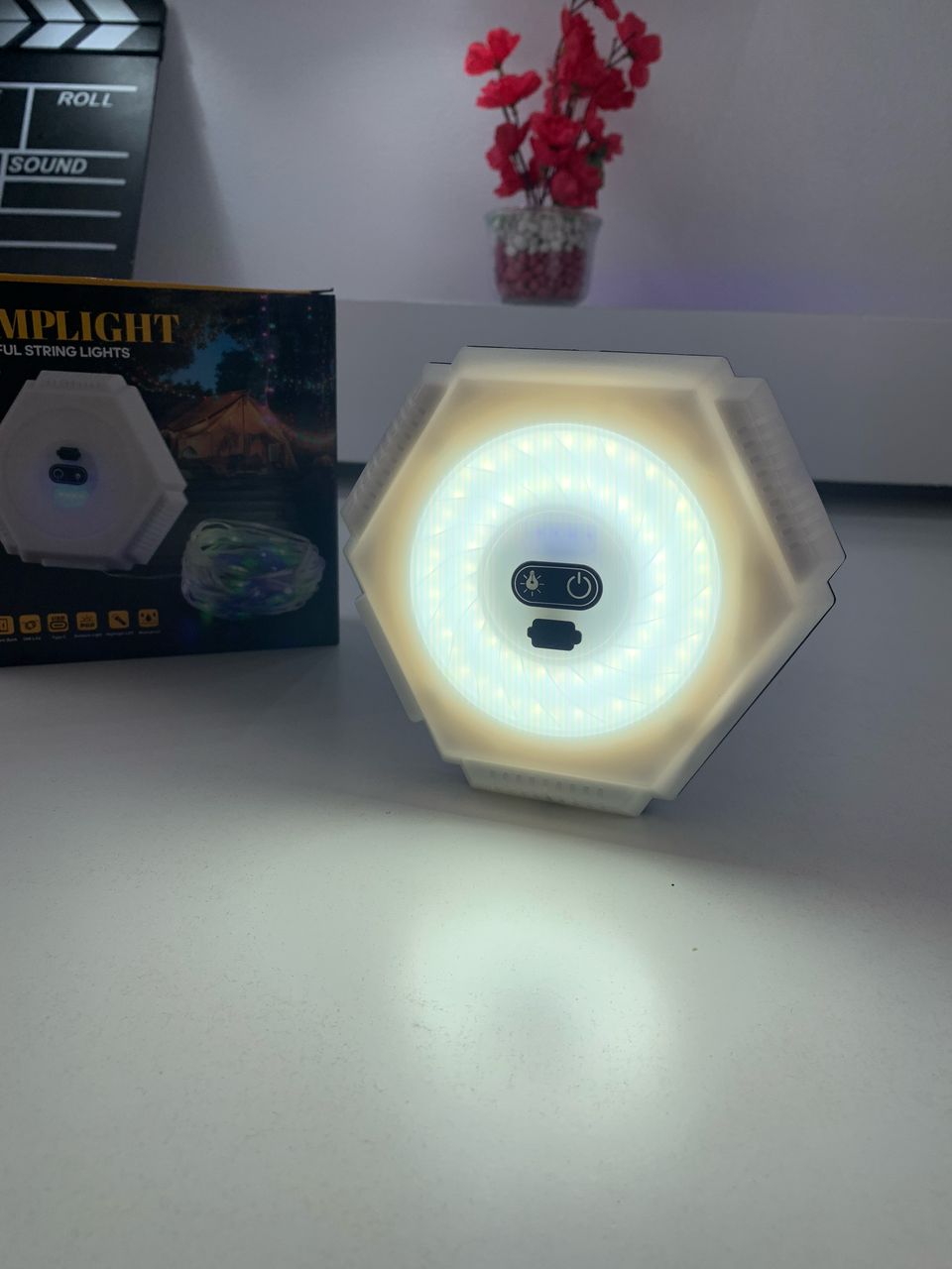 Lampe à Bande LED 10m Étanche pour Camping 2en1 - شريط إضاءة مقاوم للماء للتخييم