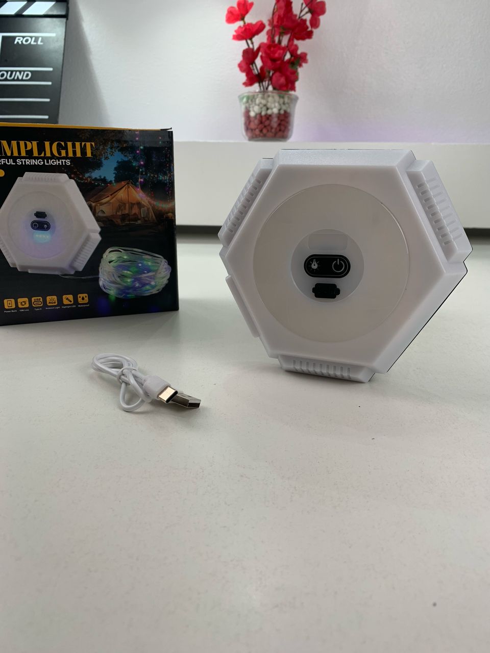 Lampe à Bande LED 10m Étanche pour Camping 2en1 - شريط إضاءة مقاوم للماء للتخييم