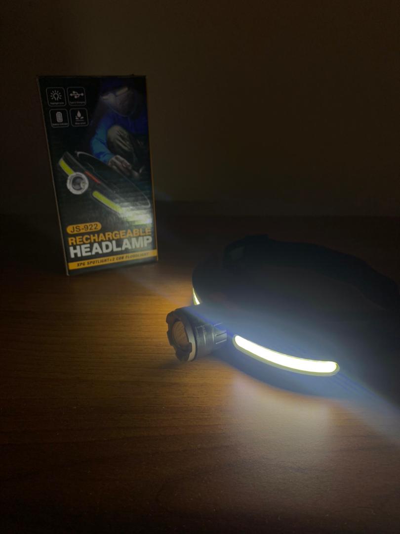Lampe Frontale LED COB Multifonctionnelle Rechargeable par USB – مصباح الرأس أمامي متعدد الوظائف