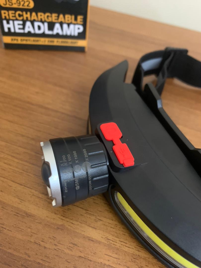 Lampe Frontale LED COB Multifonctionnelle Rechargeable par USB – مصباح الرأس أمامي متعدد الوظائف