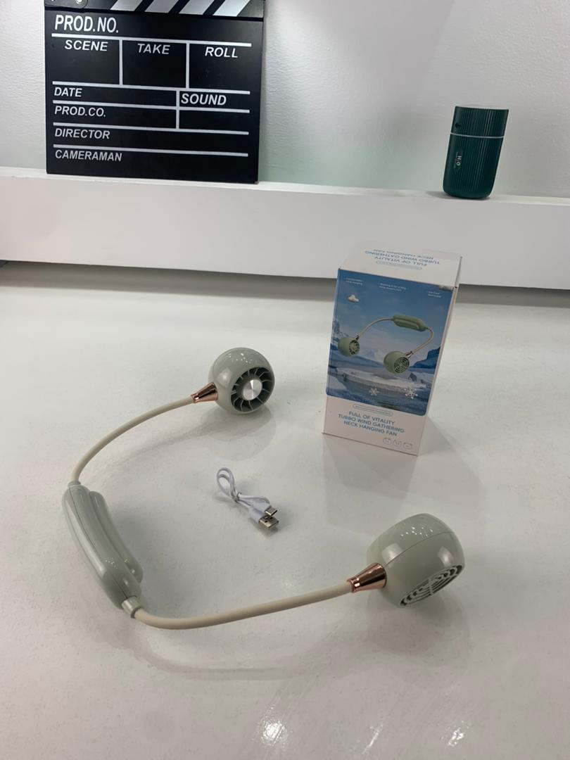 Ventilateur De Cou Rechargeable À 3 Vitesses DM68A – مروحة عنق