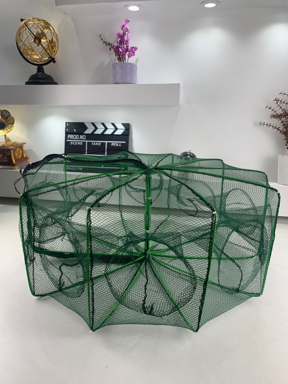 شبكة صيد قابلة للطي - Piège de Pêche Poissons 10 Trous Facile a Installer 80cm
