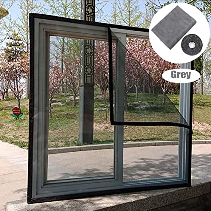 Pack 2 Moustiquaires Pour Fenêtre et 1 Moustiquaire pour porte avec fermeture magnétique