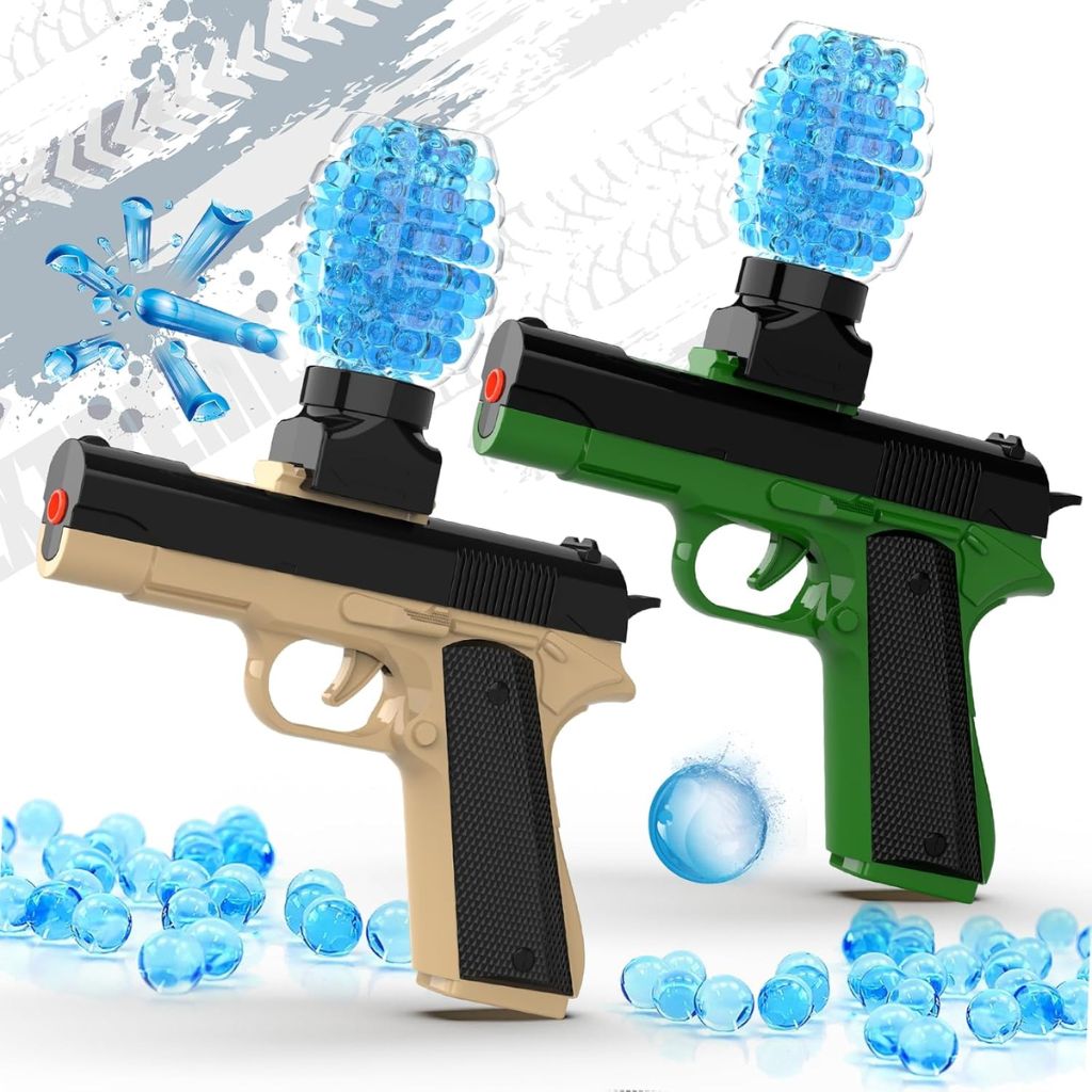 Jouet de Combat Pistolet Automatique avec Balles Cristal Rechargeable - مسدس الإطلاق الآلي مع طلقات كريستال قابلة لإعادة الشحن