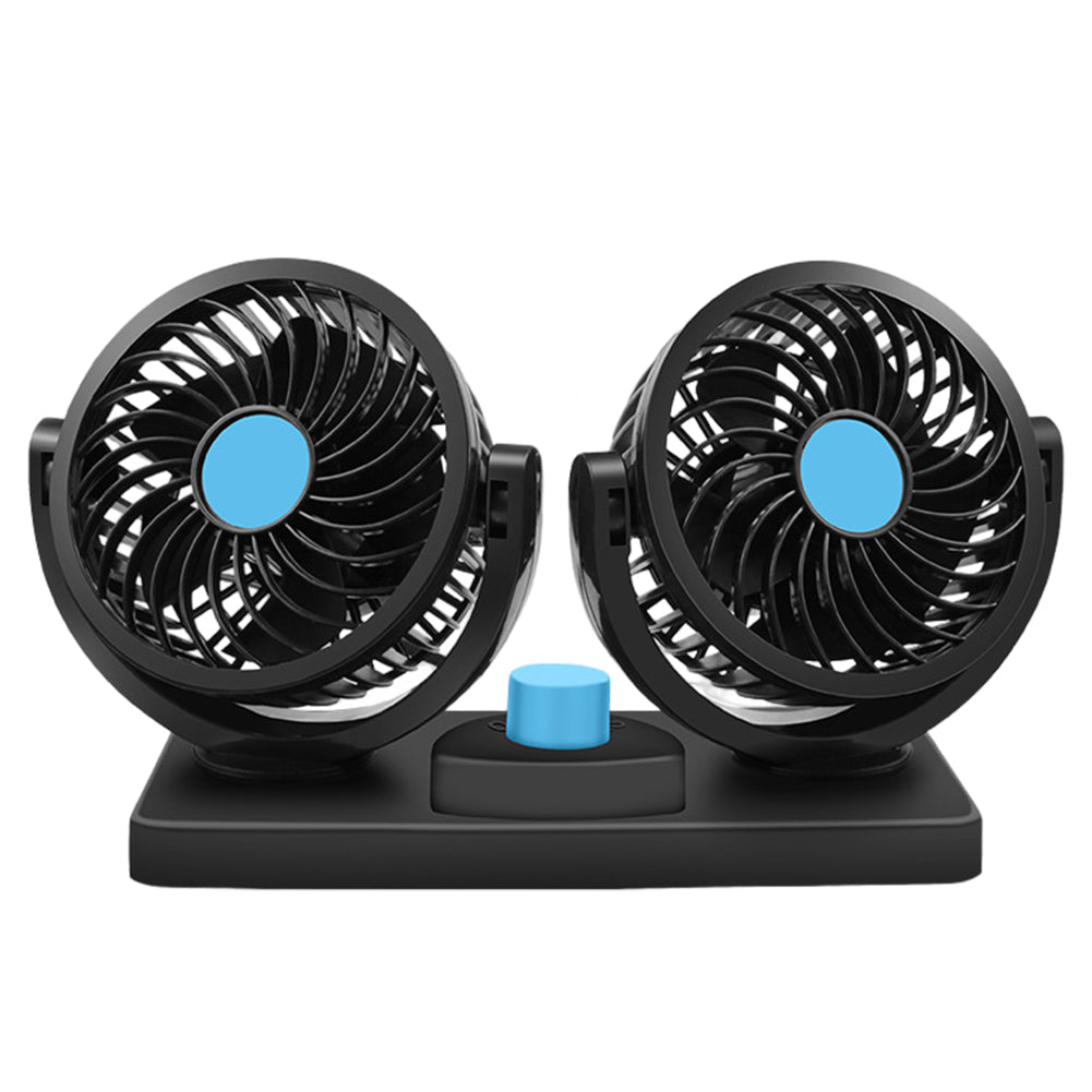 Double Ventilateur électrique pour voiture 2 vitesses rotatif à 360 degrés - مروحة السيارة المزدوجة