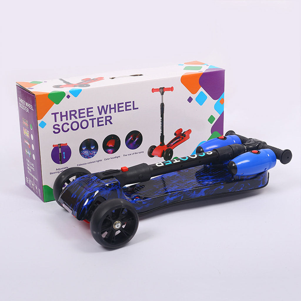 Trottinette 3 Roues Rocket Jet avec Lumières, Musique, Vaporisation d’Eau et Bluetooth Rechargeable