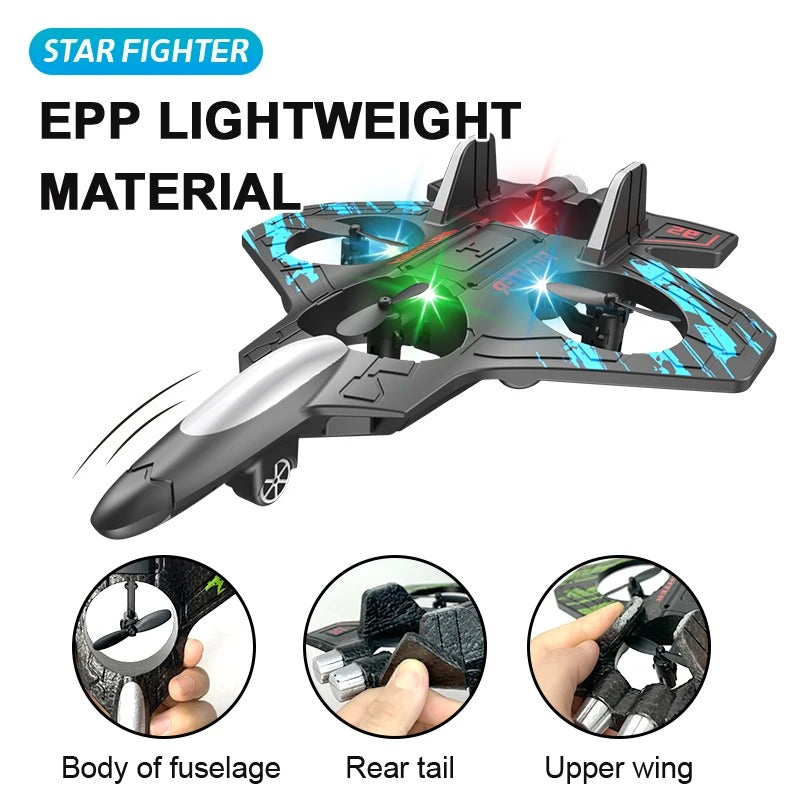 Avion Télécommandé F22 Quadricoptère - لعبة طائرة مع يد تحكم
