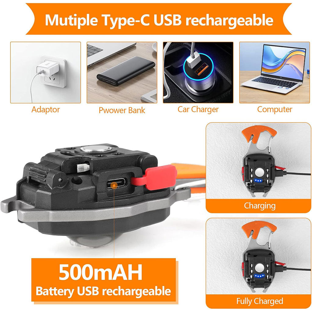 Mini Lampe LED Portable Rechargeable 8en1 – مصباح متعدد الإستعمالات