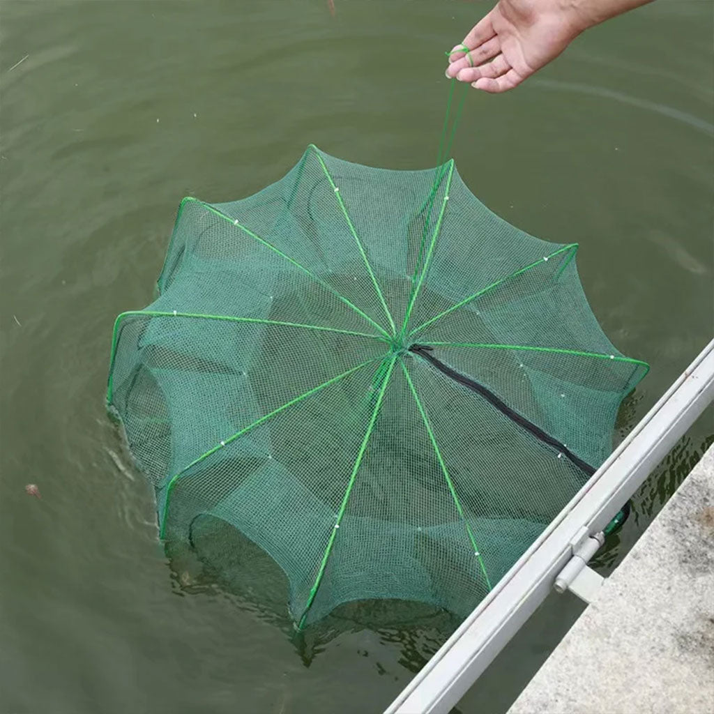 شبكة صيد قابلة للطي - Piège de Pêche Poissons 10 Trous Facile a Installer 80cm
