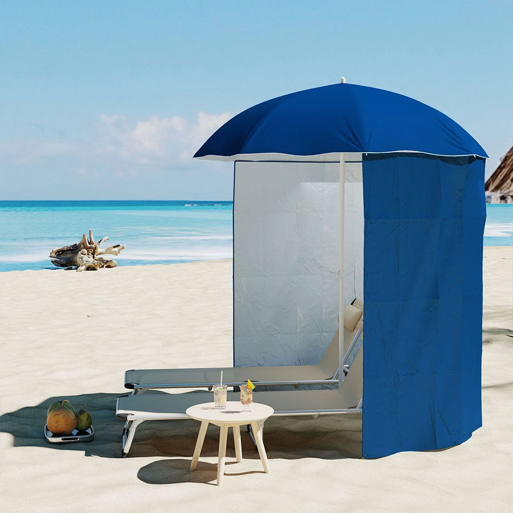 Parasol de Plage avec Paroi Amovible Protection UV – مظلة شمسية مع سترة خلفية