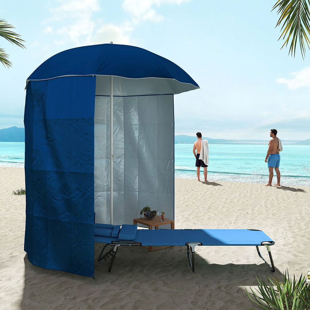 Parasol de Plage avec Paroi Amovible Protection UV – مظلة شمسية مع سترة خلفية