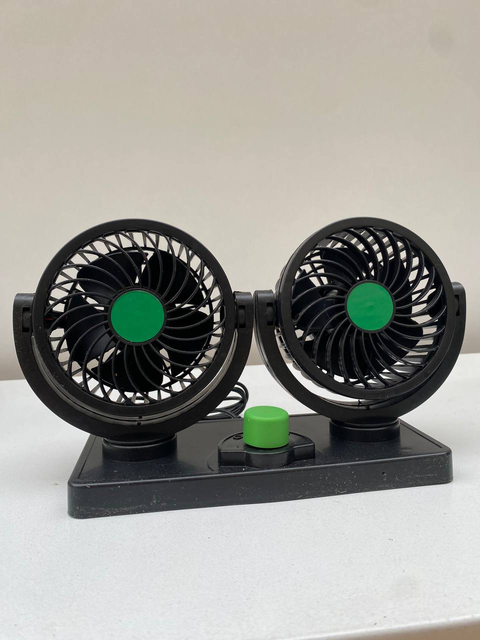 Double Ventilateur électrique pour voiture 2 vitesses rotatif à 360 degrés - مروحة السيارة المزدوجة