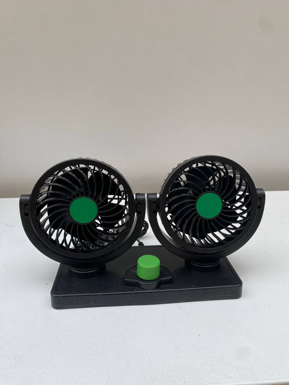 Double Ventilateur électrique pour voiture 2 vitesses rotatif à 360 degrés - مروحة السيارة المزدوجة