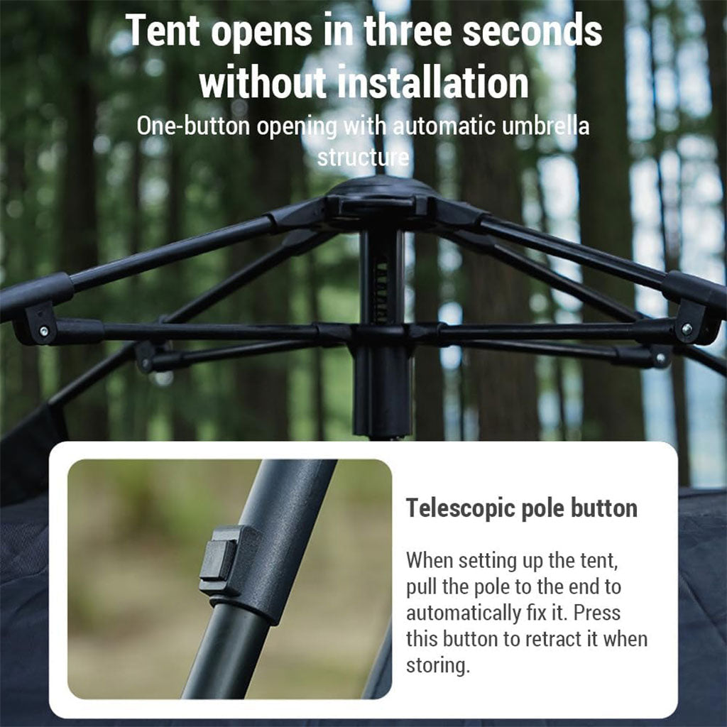 Tente pop-up d’extérieur pour camping 8 place facile à installer – خيمة حجم كبير