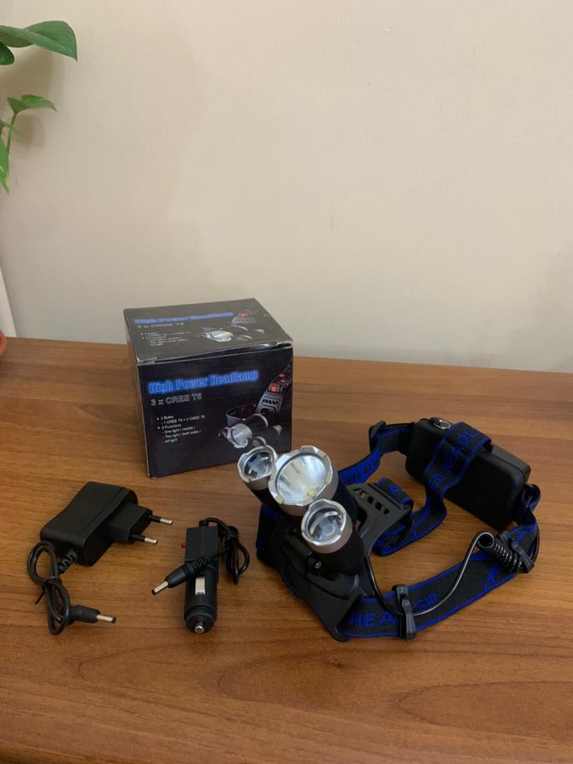 Lampe frontale LED 4 modes 6000K USB rechargeable