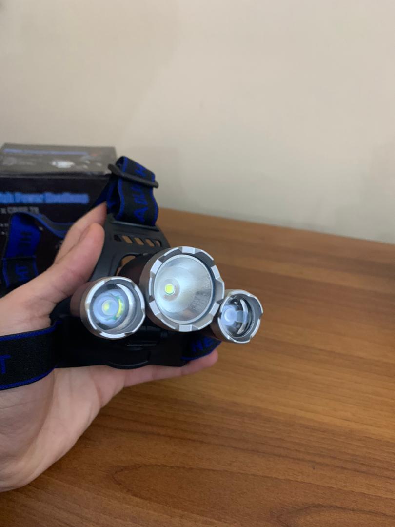 Lampe frontale LED 4 modes 6000K USB rechargeable