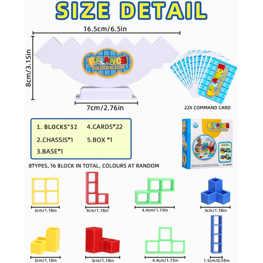 Jeu d'Équilibre Tetra Tower Balance Building Blocks – لعبة توازن