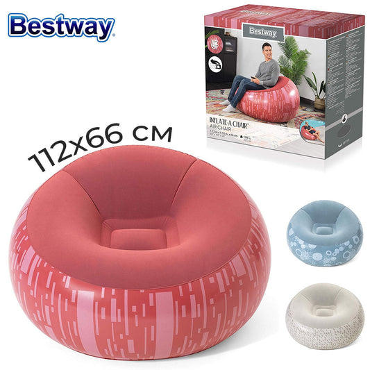 Chaise Gonflable Ergonomique 112 x 112 x 66 cm Bestway 75052 – أريكة قابلة للنفخ