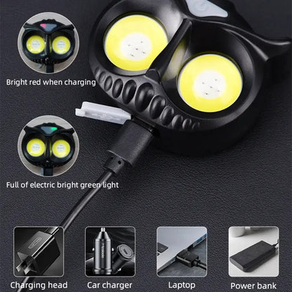 Lampe frontale LED rechargeable 1500 lumens, 5 modes, étanche IPX4 – مصباح الرأس