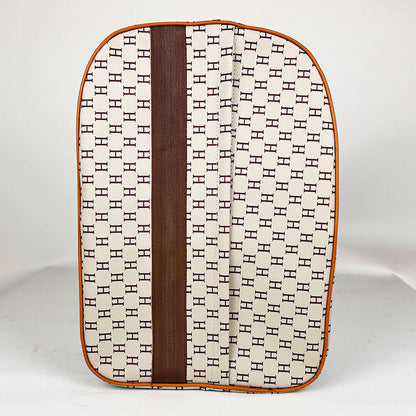 Pack 3Pcs Cabas Sac a Dos et Pochette en Tissue Imperméable Beige