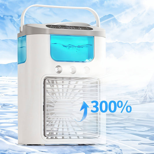 Climatiseur Portable et Refroidisseur d’air brumisateur – مبرد محمول ومعطر جو 2في1