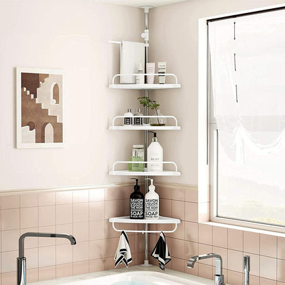Étagère de douche d’angle à 4 niveaux réglable 320cm – رف حمام قابل للتعديل