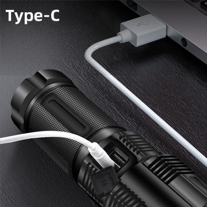 Lampe Torche à LED Haute Puissance 30W avec Batterie Lithium 18650 – مصباح يدوي عالي الطاقة مع بطارية ليثيوم