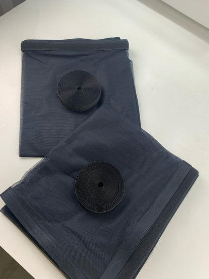 Pack 2 Moustiquaires Pour Fenêtre et 1 Moustiquaire pour porte avec fermeture magnétique