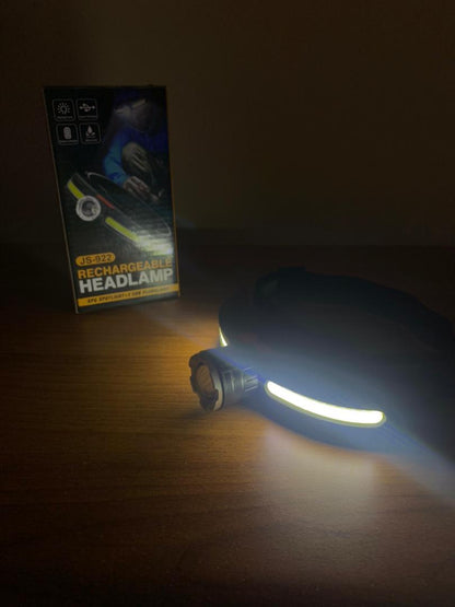 Lampe Frontale LED COB Multifonctionnelle Rechargeable par USB – مصباح الرأس أمامي متعدد الوظائف
