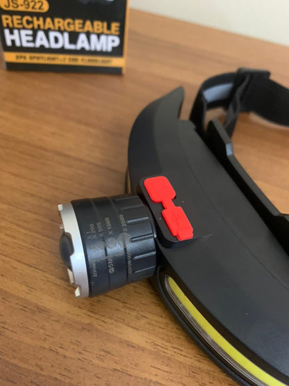 Lampe Frontale LED COB Multifonctionnelle Rechargeable par USB – مصباح الرأس أمامي متعدد الوظائف