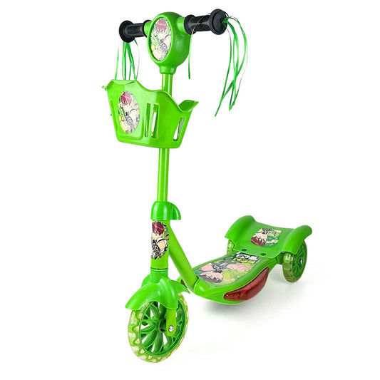 Trottinette Enfants 3 Roues avec Panier et Décorations – سكوتر أطفال