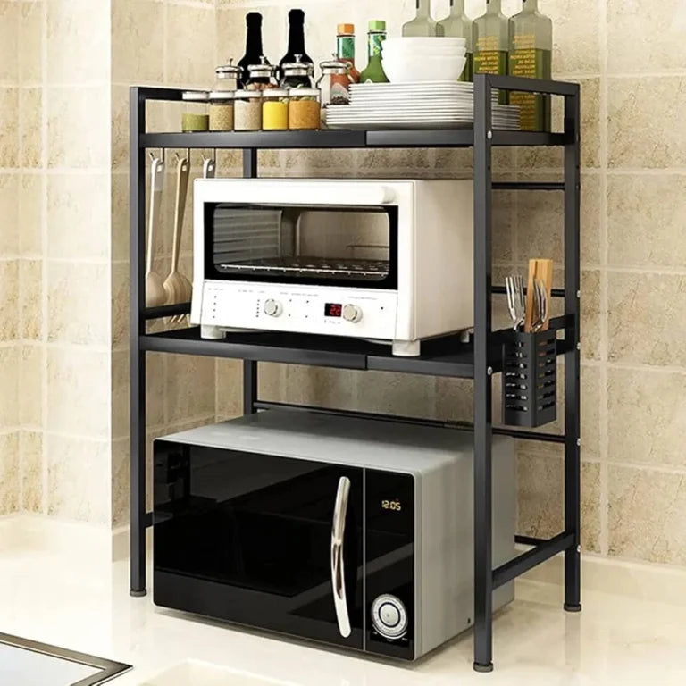 حامل ميكرواوند و فرن بطابقين متعدد الوظائف