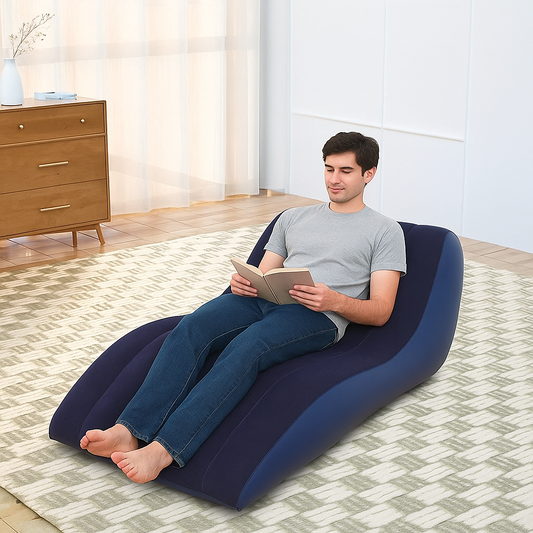 Pouf Gonflable Ergonomique en Forme de Vague – كرسي قابل للنفخ ومريح