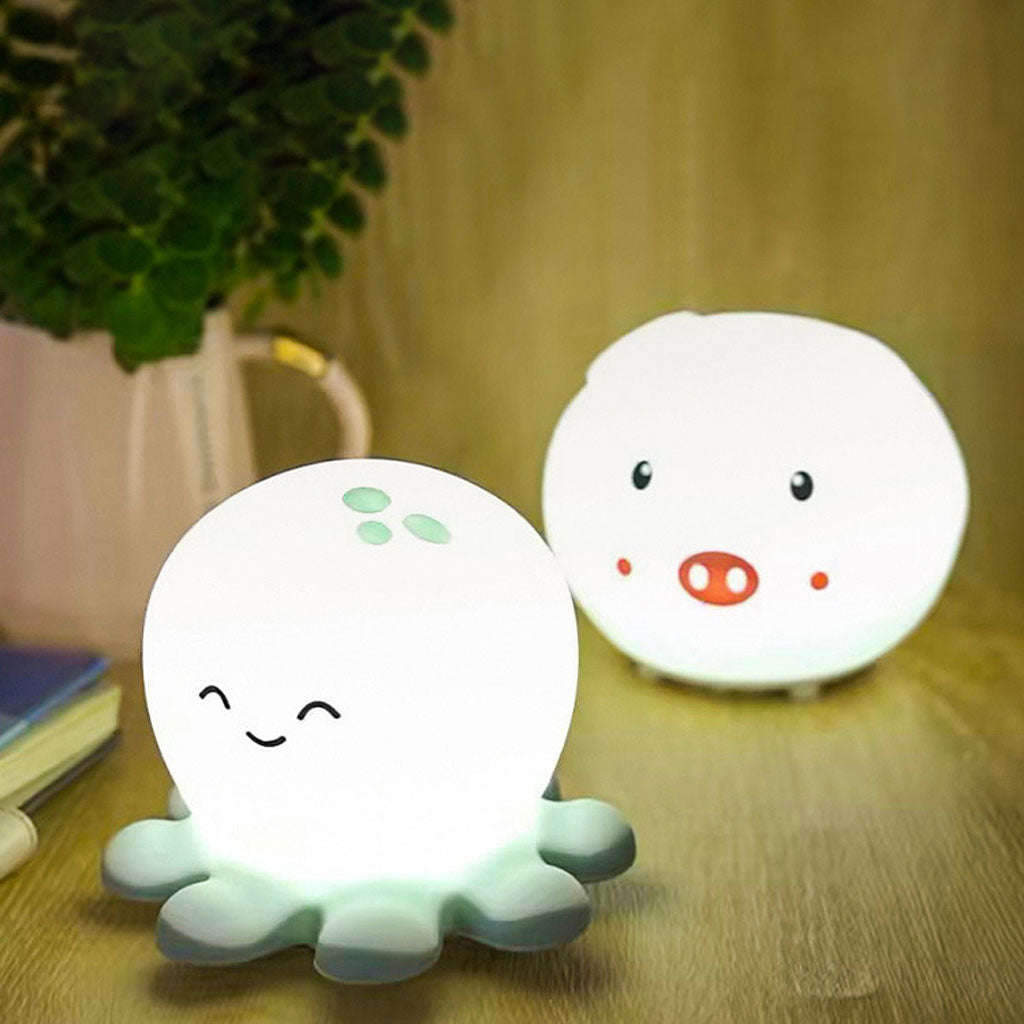 Veilleuse en Silicone en Forme de Octopus pour Enfants – مصباح سيليكون للأطفال