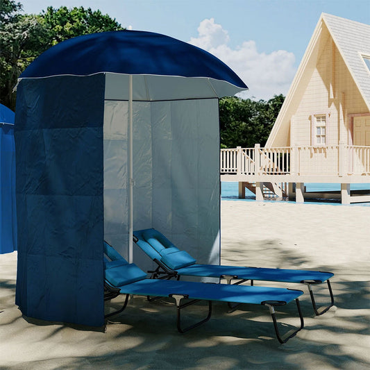 Parasol de Plage avec Paroi Amovible Protection UV – مظلة شمسية مع سترة خلفية