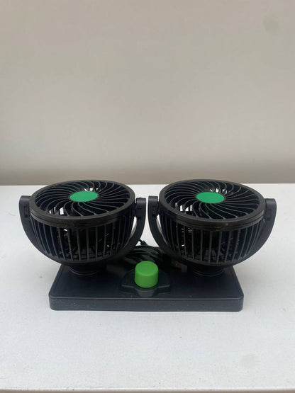 Double Ventilateur électrique pour voiture 2 vitesses rotatif à 360 degrés - مروحة السيارة المزدوجة