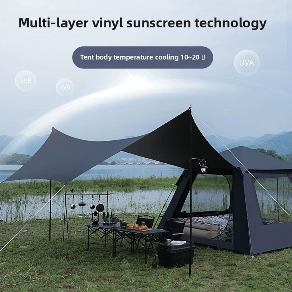 Tente pop-up d’extérieur pour camping 8 place facile à installer – خيمة حجم كبير