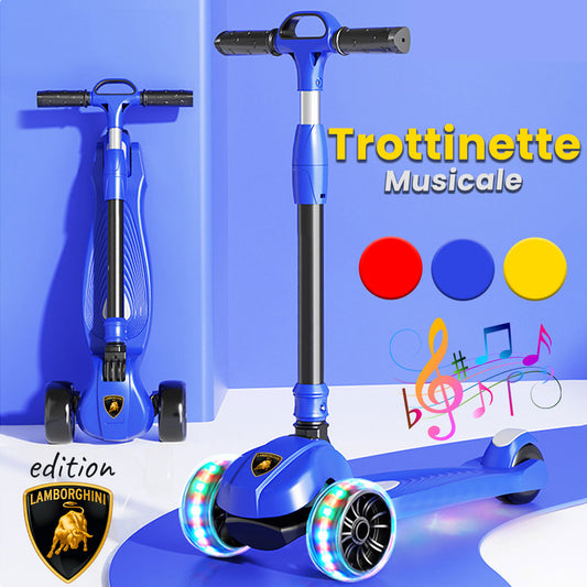 Trottinette Musicale Edition Lambo à 3 Roues Lumineuses – سكوتر أطفال موسيقي